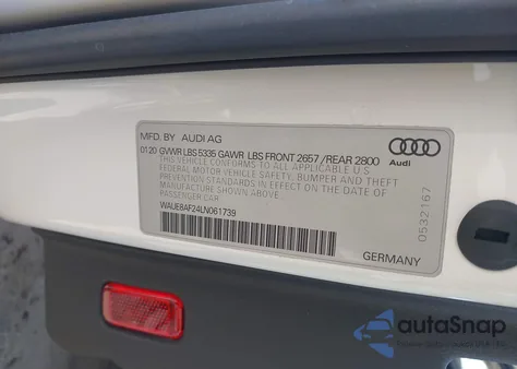 2020 Audi A6 Premium Plus 45 Tfsi Quattro S Tronic из США, поврежденный, VIN WAUE8AF24LN061739